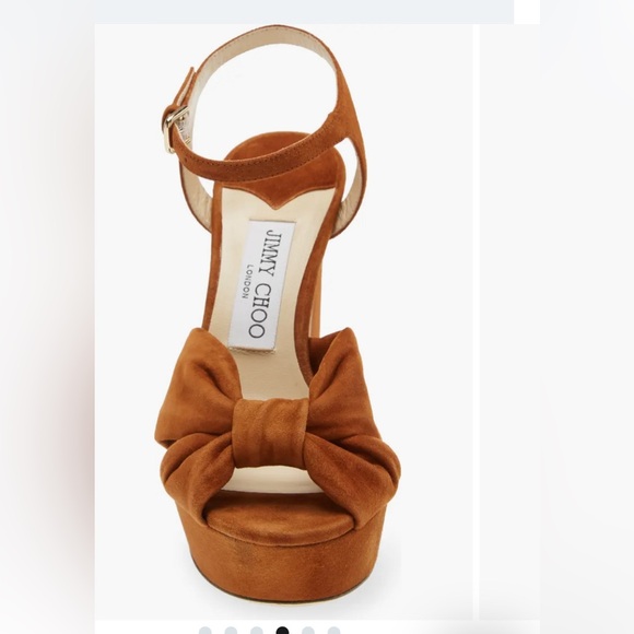 Jimmy Choo Brown Suede Platform - Picture 3 of 4